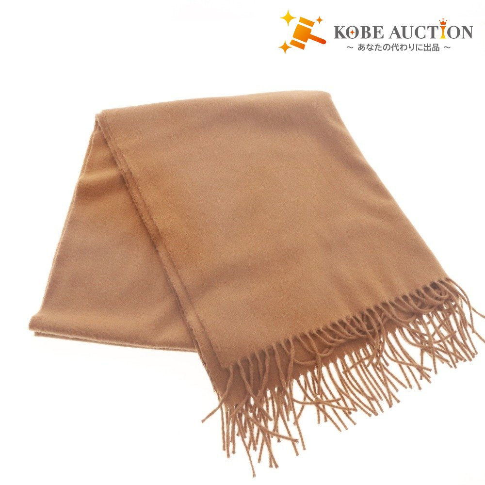 ■ Johnstons of Elgin Johnstons of Elgin Stole Scarf Large Cashmere Men's Women's Light Brown Unused