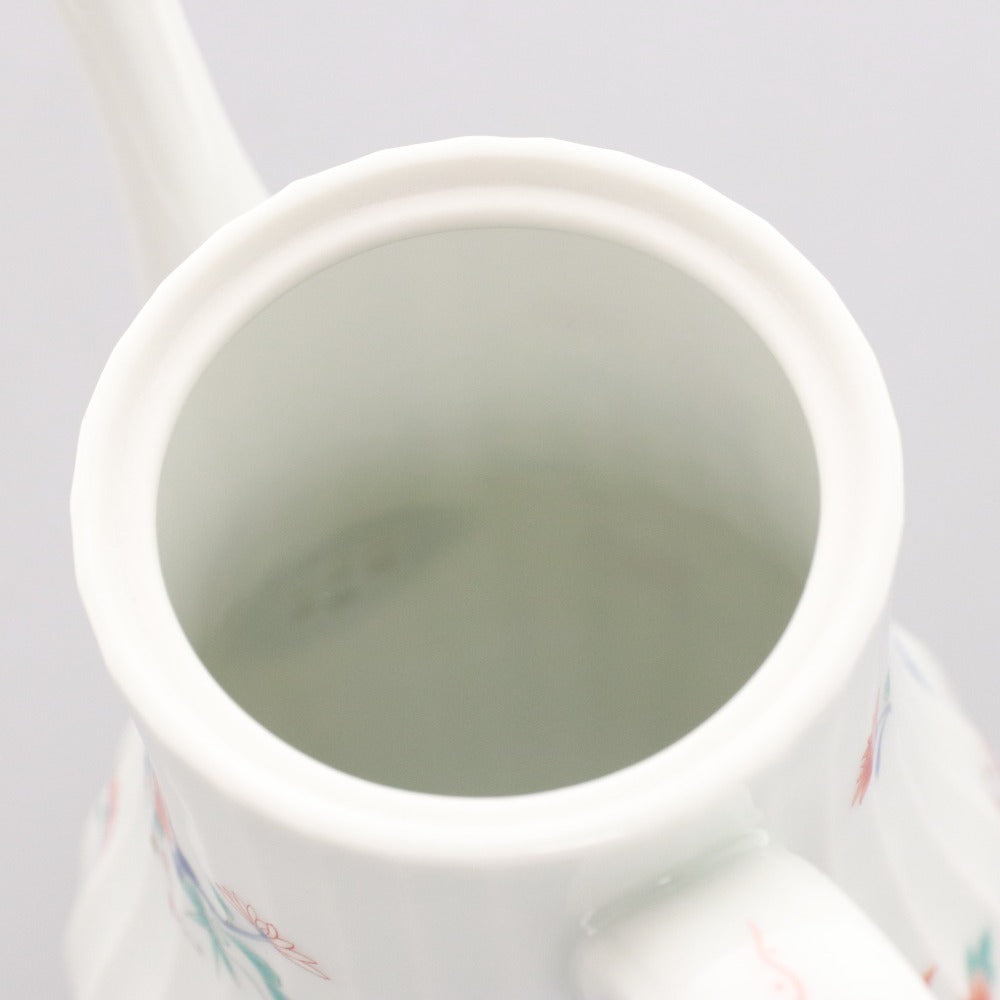 ■ 深川焼 コーヒー ポット 深川製磁 食器 陶磁 花柄