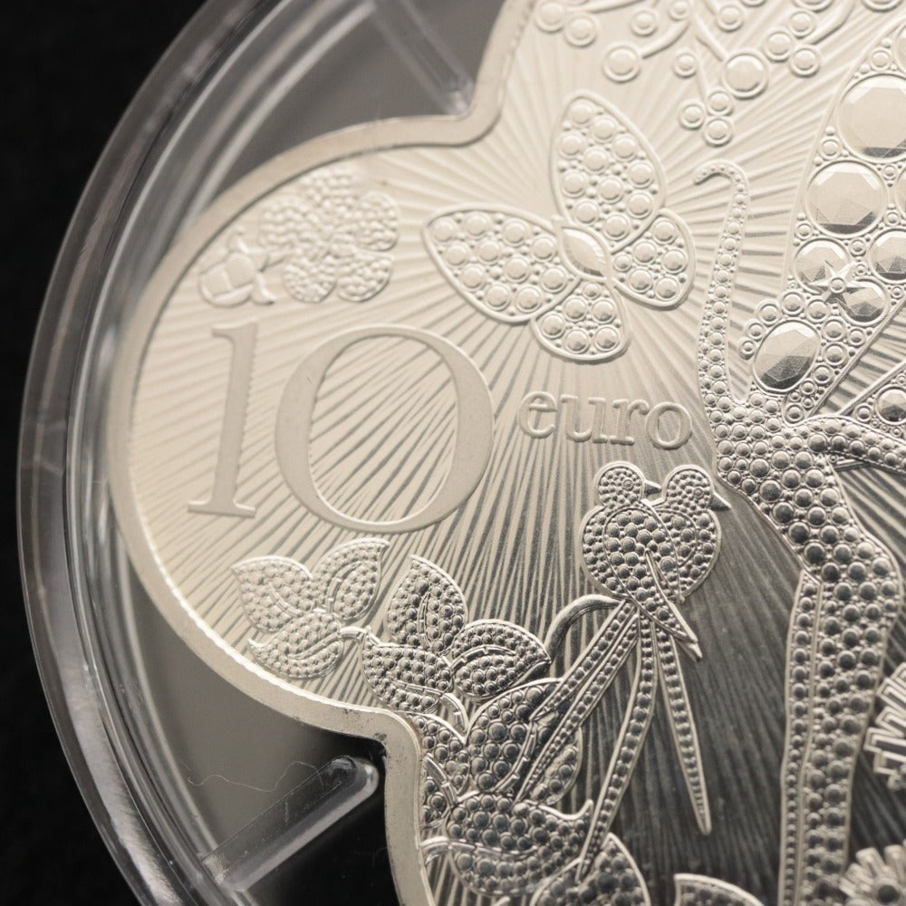 ■ Van Cleef & Arpels ヴァン クリーフ＆アーペル 記念 コイン 硬貨 モネドパリ 10ユーロ シリアルナンバー ケース付き 未使用