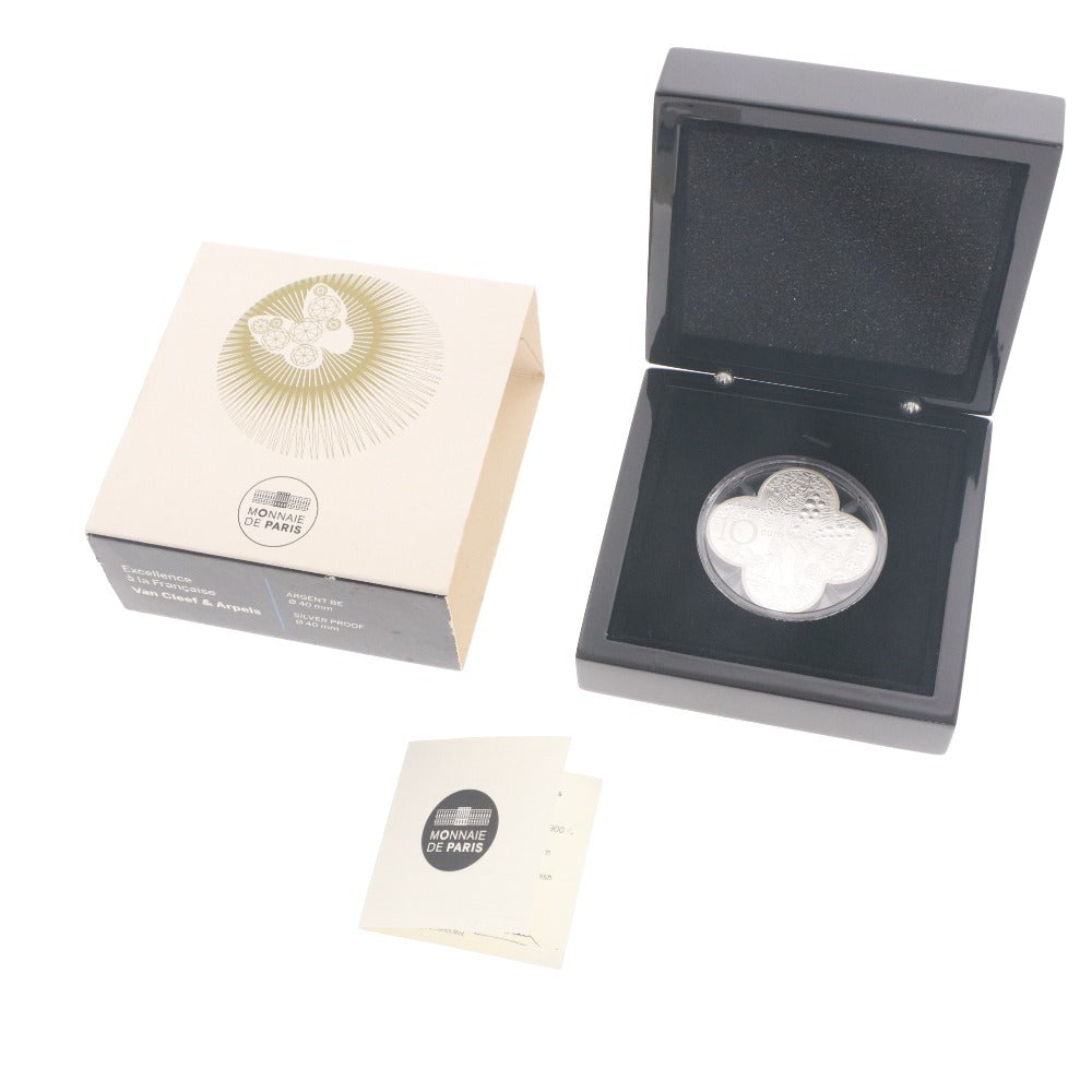 ■ Van Cleef & Arpels ヴァン クリーフ＆アーペル 記念 コイン 硬貨 モネドパリ 10ユーロ シリアルナンバー ケース付き 未使用