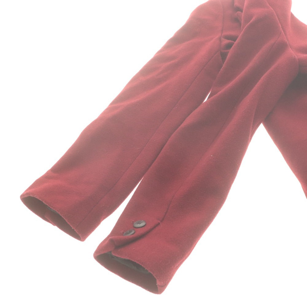 ■ ザラ ZARA trf collection ロングコート 長袖 アウター 襟 ボタン レディース S ワインレッド系