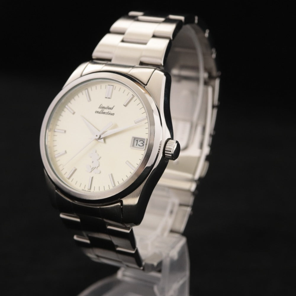 ■ SEIKO ALBA Y675-0080 Disney Mickey Mouse Limited Collection, Limited to 500 Pieces, Automatic, 104g, Silver, with Box and Accessories