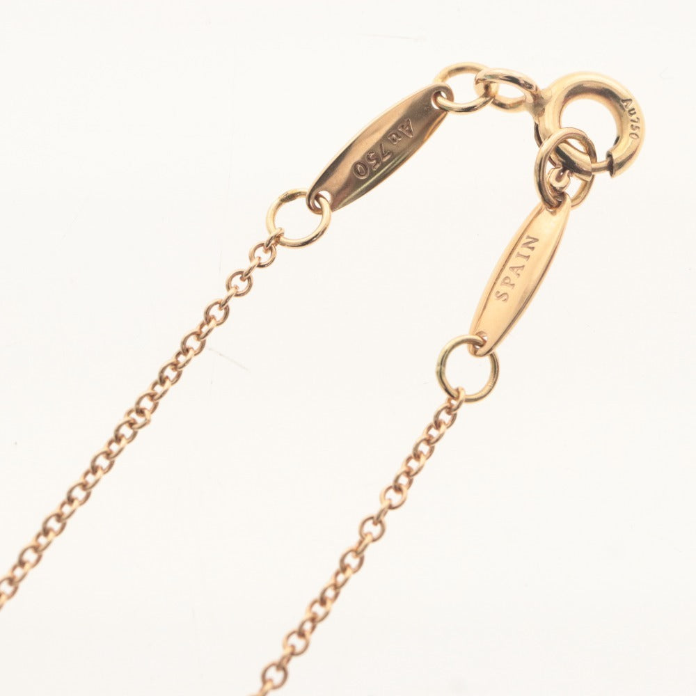 ■ ティファニー TIFFANY&Co. ネックレス ダイヤモンド ペンダント シングル エルサ ペレッティ ピンクゴールド K18PG 2.1g 付属品付き