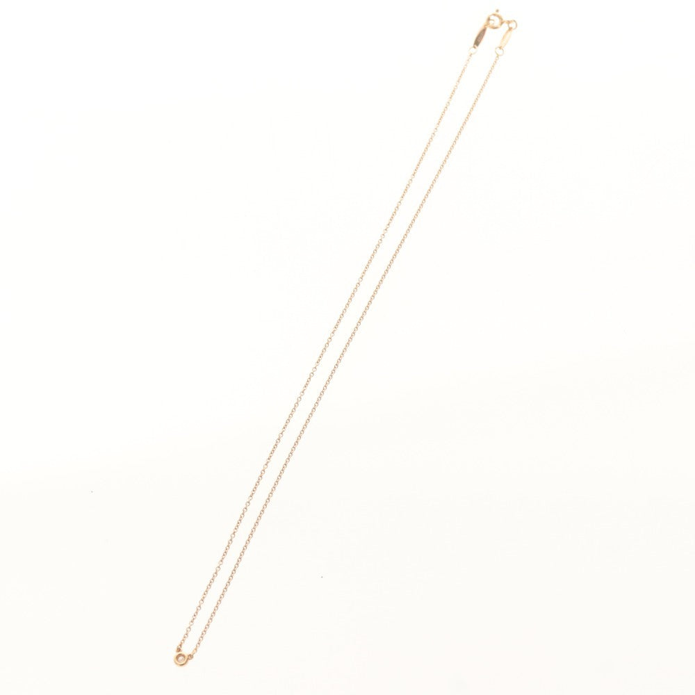 ■ ティファニー TIFFANY&Co. ネックレス ダイヤモンド ペンダント シングル エルサ ペレッティ ピンクゴールド K18PG 2.1g 付属品付き