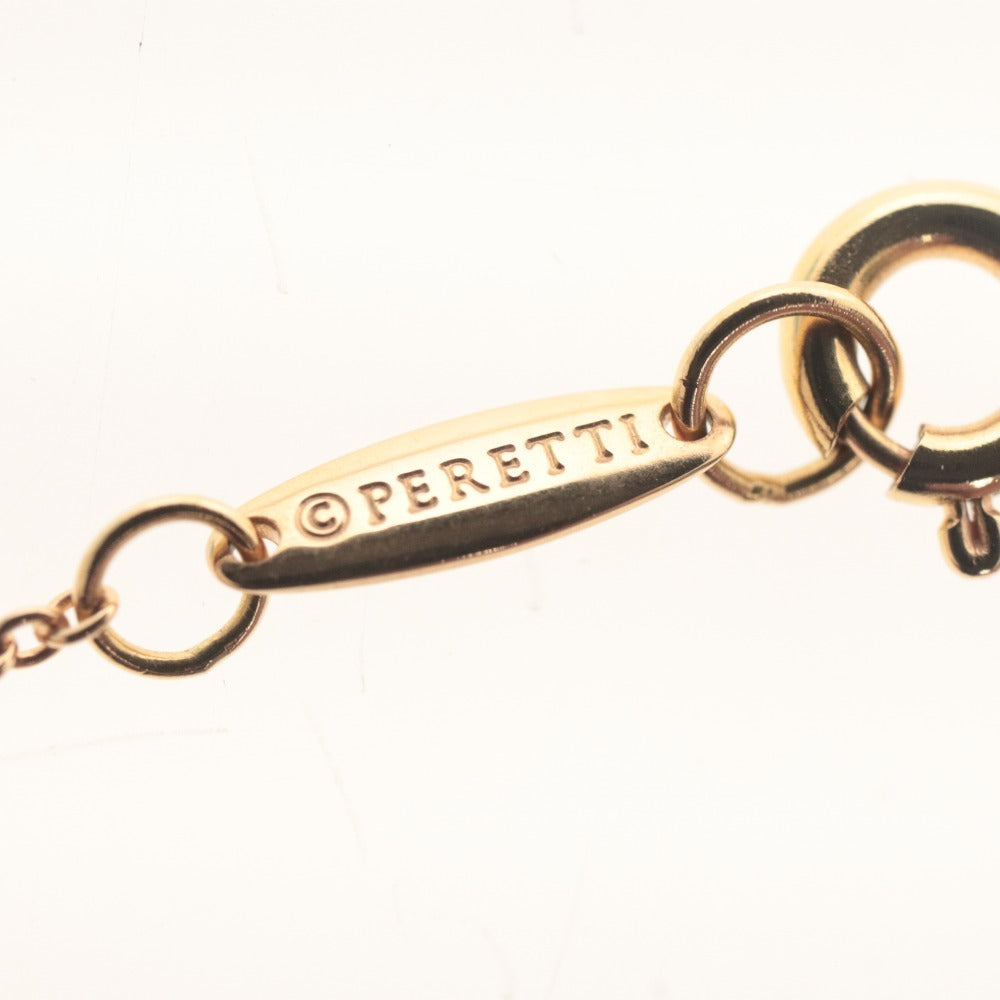 ■ ティファニー TIFFANY&Co. ネックレス ダイヤモンド ペンダント シングル エルサ ペレッティ ピンクゴールド K18PG 2.1g 付属品付き