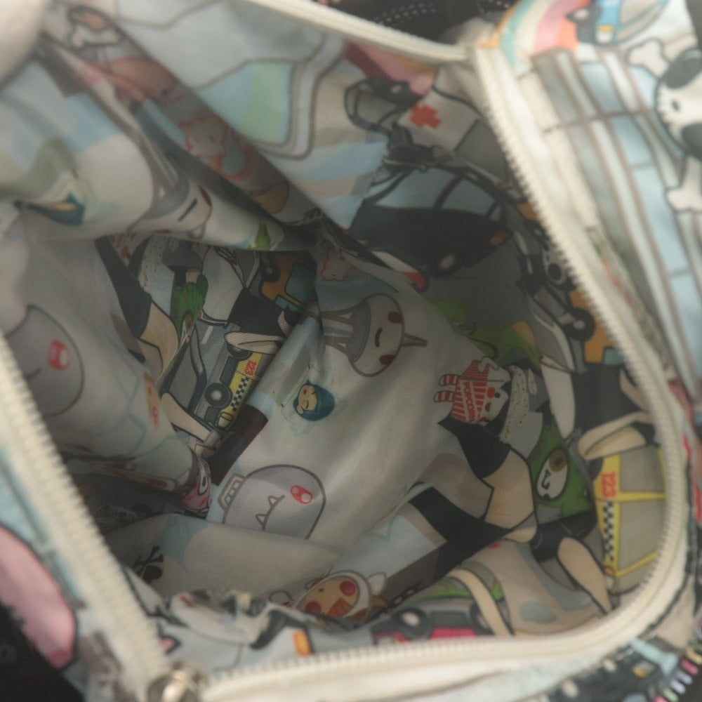 ■ レスポートサック トキドキ LeSportsac tokidoki コラボ ショルダーバッグ 鞄 ナイロン マルチカラーファスナー レディース ブラック系