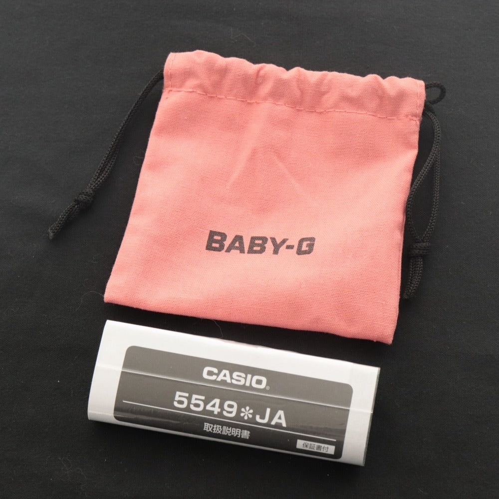 ■ カシオ CASIO 腕時計 BABY-G BGA-2800 ソーラー電波 マット 10気圧防水 耐衝撃構造 ピンクゴールド レディース ホワイト系 袋付き