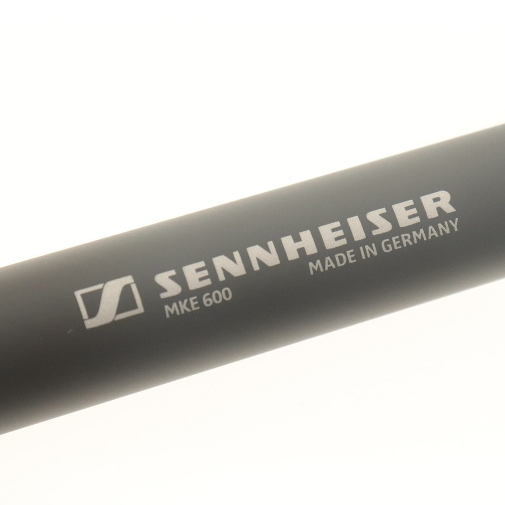 ■ SENNHEISER ゼンハイザー ショットガンマイク MKE600 XLR コンデンサー マイクロフォン 音響機材 PC ビデオカメラ用 付属品付き 動作品