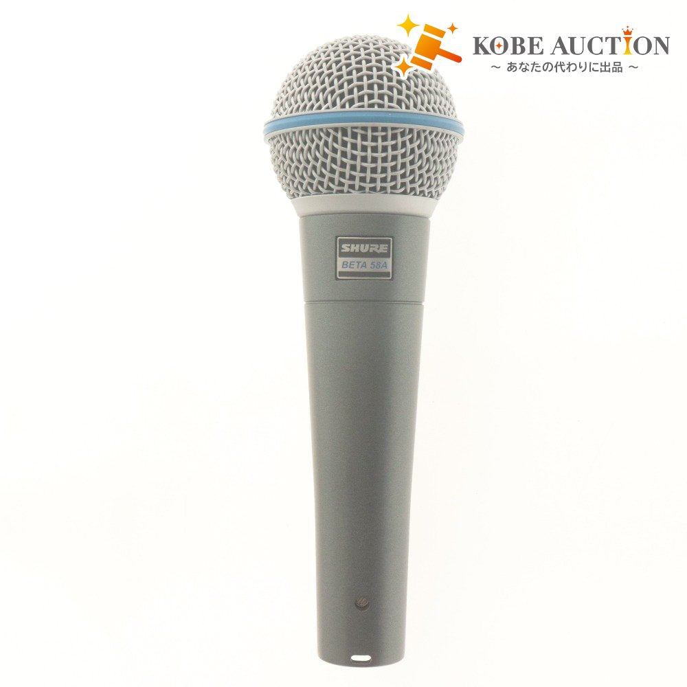 ■ SHURE シュアー ダイナミックマイク BETA58A XLR ボーカル用マイクロホン 音響機材 付属品付き(ケーブルなし) 動作品 美品