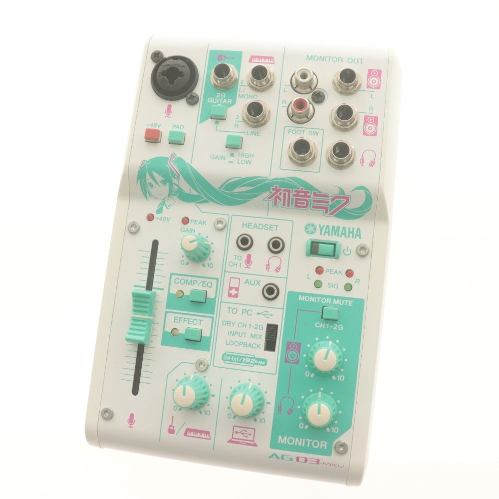 ■ YAMAHA 初音ミク ウェブキャスティングミキサー AG03-MIKU コラボモデル オーディオインターフェース 箱/付属品付き 動作確認済み