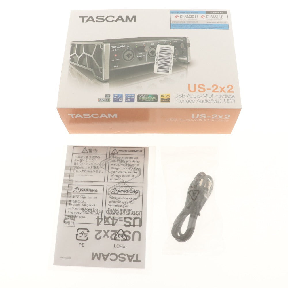 ■ TASCAM タスカム オーディオインターフェース US-2x2 MIDI DTM 機材 箱/付属品付き 動作確認済み