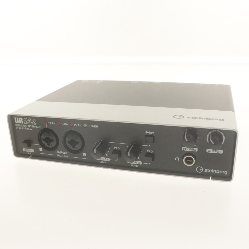 ■ Steinberg スタインバーグ オーディオインターフェース UR242 USB AUDIO INTERFACE DTM 機材 箱/付属品付き 動作確認済み