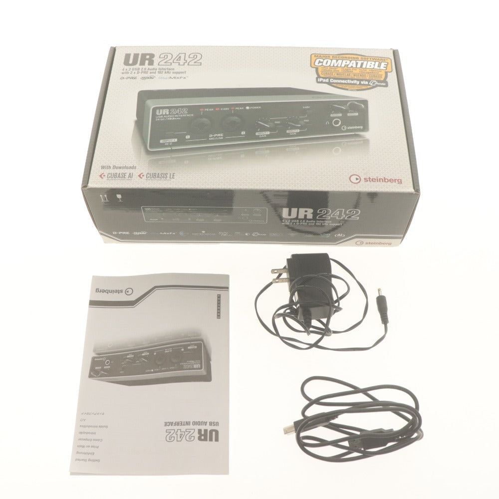 ■ Steinberg スタインバーグ オーディオインターフェース UR242 USB AUDIO INTERFACE DTM 機材 箱/付属品付き 動作確認済み