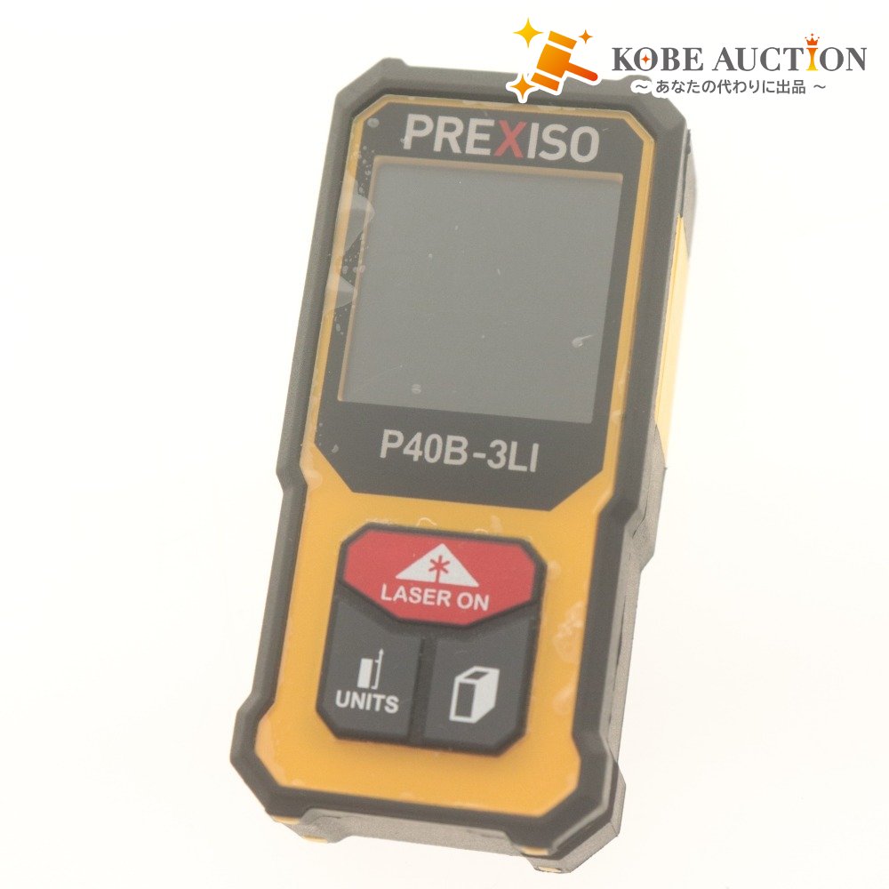 ■ PREXISO ミニレーザー距離計 P40B-3LI 135FT/40M USB充電式 PSCマーク 電子距離計 高精度 箱/付属品付き 動作確認済み