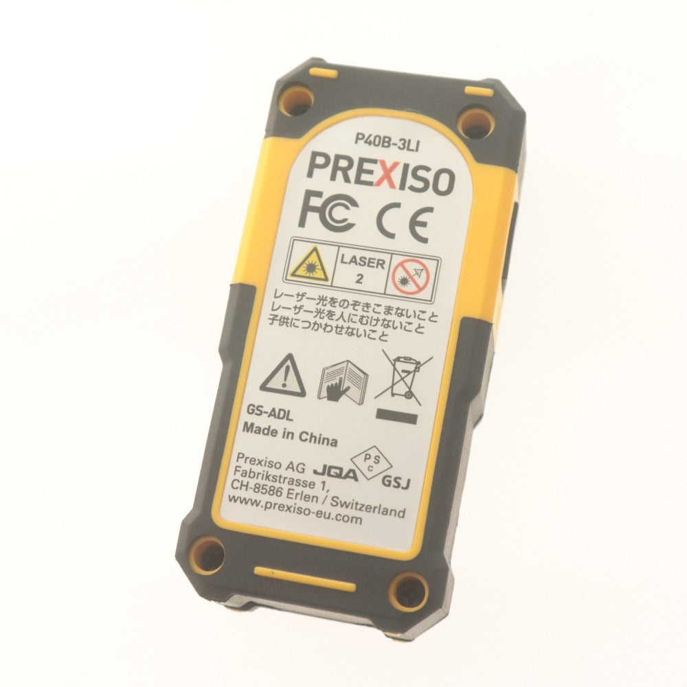 ■ PREXISO ミニレーザー距離計 P40B-3LI 135FT/40M USB充電式 PSCマーク 電子距離計 高精度 箱/付属品付き 動作確認済み