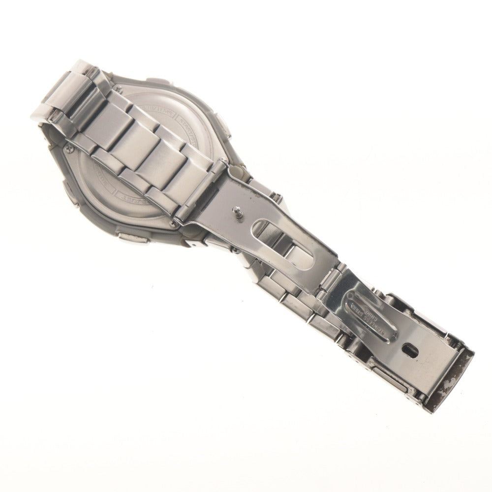 ■ CASIO カシオ 腕時計 5174*JA WVQ-M410 wave ceptor ソーラー 電波 メンズ シルバー 箱/付属品付き 動作確認済み