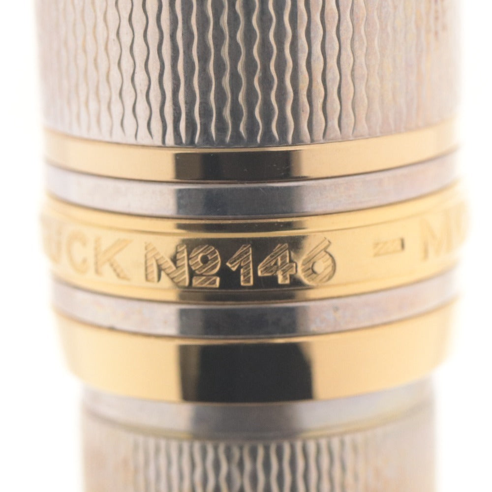 ■ MONTBLANC モンブラン 万年筆 マイスターシュテュック No.146 925 ペン先 18K 4810 750 筆記未確認 ケース付き