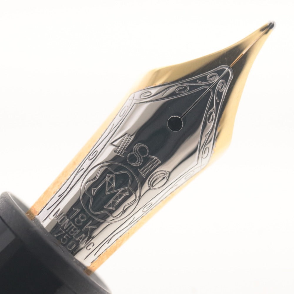 ■ MONTBLANC モンブラン 万年筆 マイスターシュテュック No.146 925 ペン先 18K 4810 750 筆記未確認 ケース付き