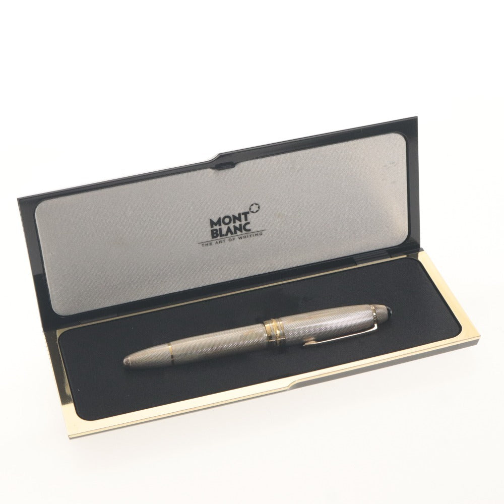 ■ MONTBLANC モンブラン 万年筆 マイスターシュテュック No.146 925 ペン先 18K 4810 750 筆記未確認 ケース付き