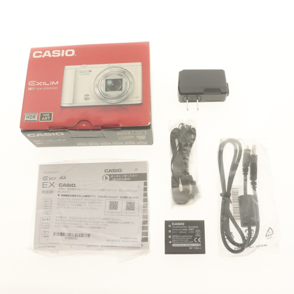 ■ CASIO カシオ コンパクトデジタルカメラ EXILIM EX-ZR3100 20mm 12x f=5.4-64.8mm 1:2.8-6.3 ピンク 付属品付き 動作確認済み 未使用