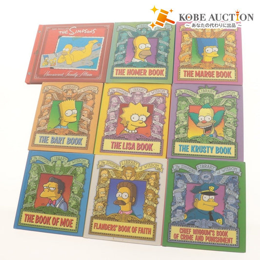 ■ Matt Groening THE SIMPSONS/シンプソンズ 絵本 9冊/点セット まとめ売りBOOK LIBRARY OF WISDOM/UNCENSORED FAMILY ALBUM/ 等 英語