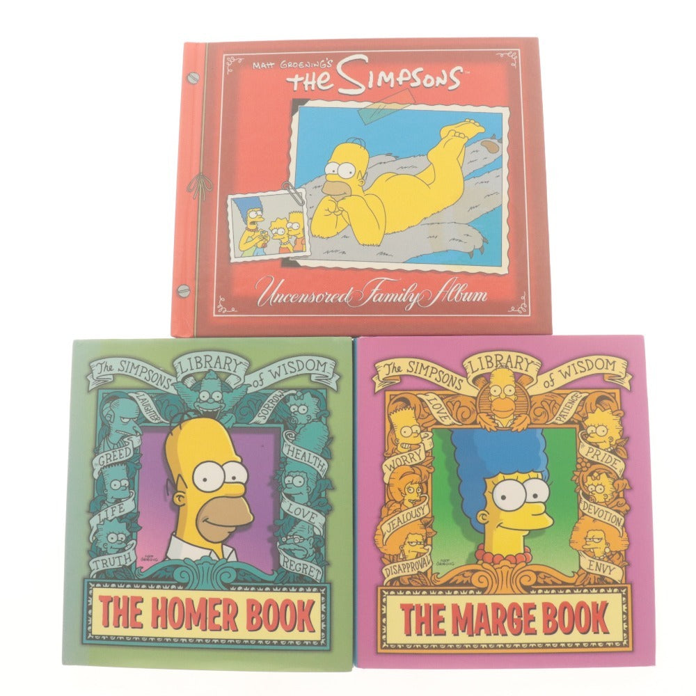 ■ Matt Groening THE SIMPSONS/シンプソンズ 絵本 9冊/点セット まとめ売りBOOK LIBRARY OF WISDOM/UNCENSORED FAMILY ALBUM/ 等 英語