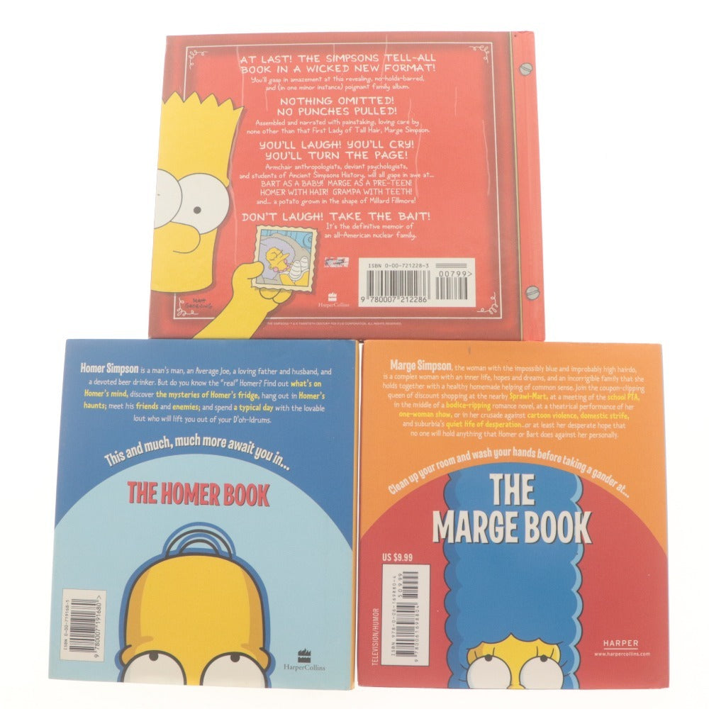 ■ Matt Groening THE SIMPSONS/シンプソンズ 絵本 9冊/点セット まとめ売りBOOK LIBRARY OF WISDOM/UNCENSORED FAMILY ALBUM/ 等 英語