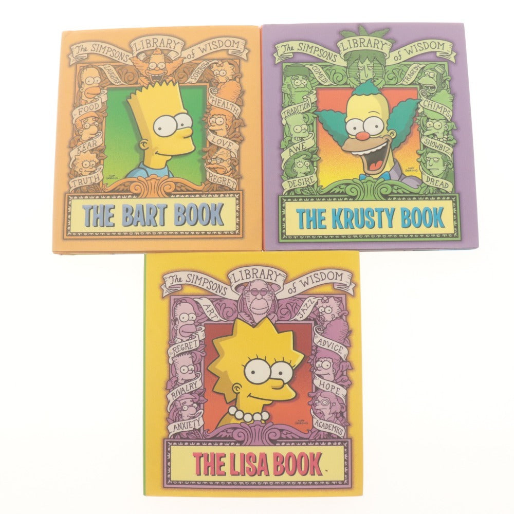 ■ Matt Groening THE SIMPSONS/シンプソンズ 絵本 9冊/点セット まとめ売りBOOK LIBRARY OF WISDOM/UNCENSORED FAMILY ALBUM/ 等 英語