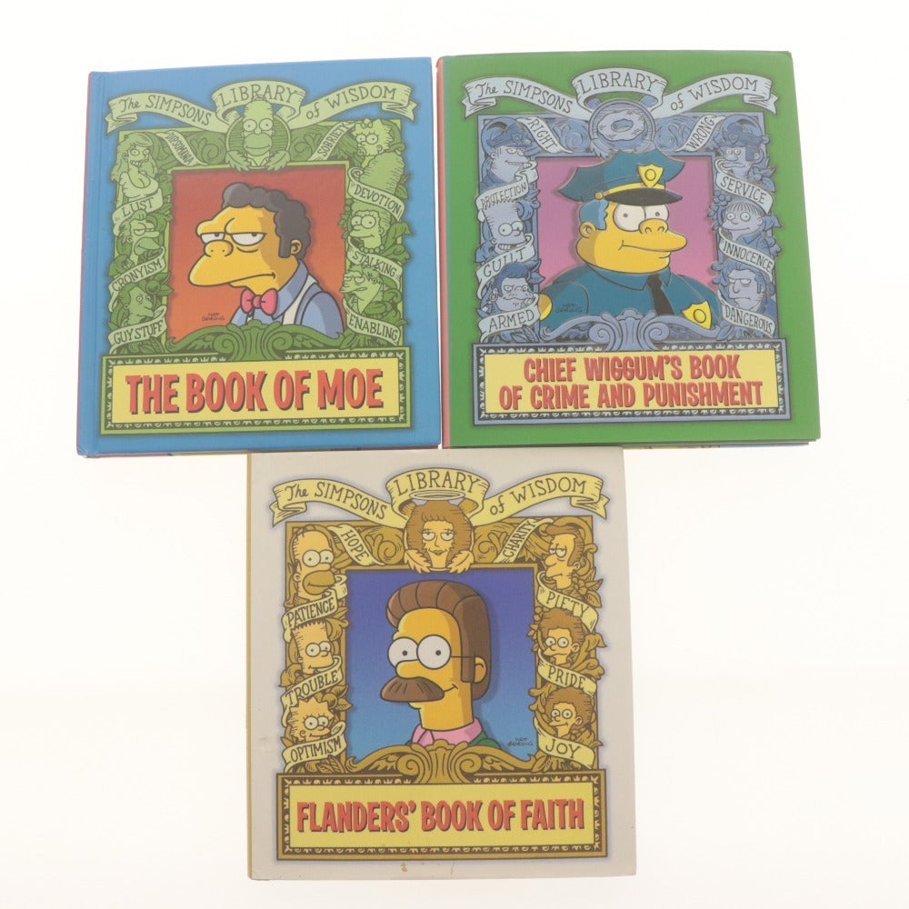 ■ Matt Groening THE SIMPSONS/シンプソンズ 絵本 9冊/点セット まとめ売りBOOK LIBRARY OF WISDOM/UNCENSORED FAMILY ALBUM/ 等 英語