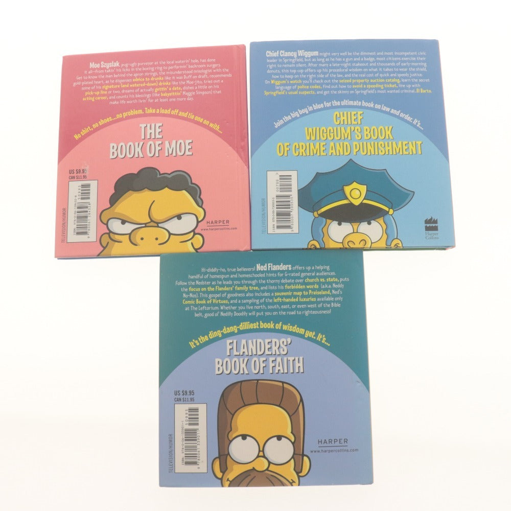 ■ Matt Groening THE SIMPSONS/シンプソンズ 絵本 9冊/点セット まとめ売りBOOK LIBRARY OF WISDOM/UNCENSORED FAMILY ALBUM/ 等 英語