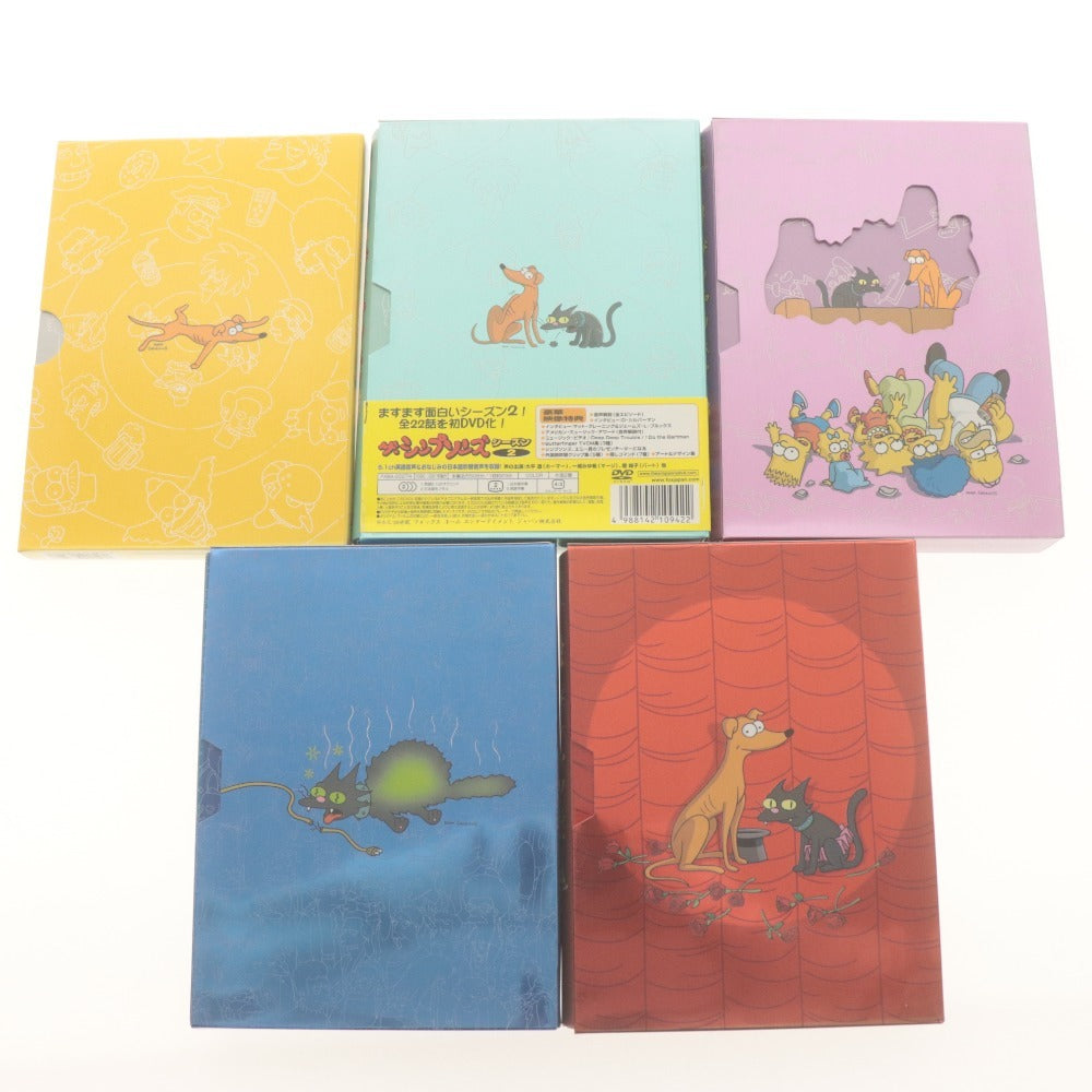 ■ THE SIMPSONS シンプソンズ DVD BOX 5巻/点セット まとめ売り THE COMPLETE 1～5 SEASON COLLECTOR'S EDITION 日本語 英語 付属品付き