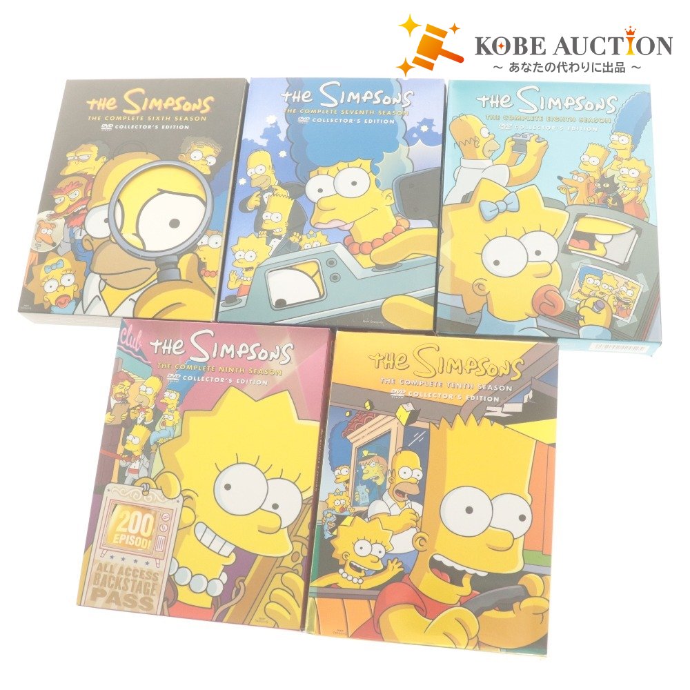 ■ THE SIMPSONS シンプソンズ DVD BOX 5巻/点セット まとめ売り THE COMPLETE 6～10 SEASON COLLECTOR'S EDITION 日本語 英語 付属品付き