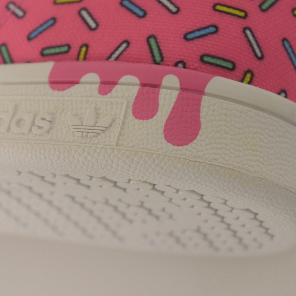 ■ adidas x THE SIMPSONS コラボ スニーカー 靴 STAN SMITH J GV7950 Donut sprinkles レディース 24 ピンク 箱/タグ付き 未使用(訳アリ)