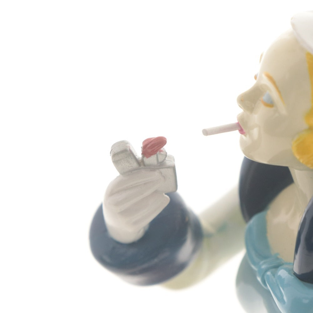 ■ ZIPPO ジッポー フィギュアドール Windy girl ウィンディーガール ブルー 青 台座/ケース付き ライターなし