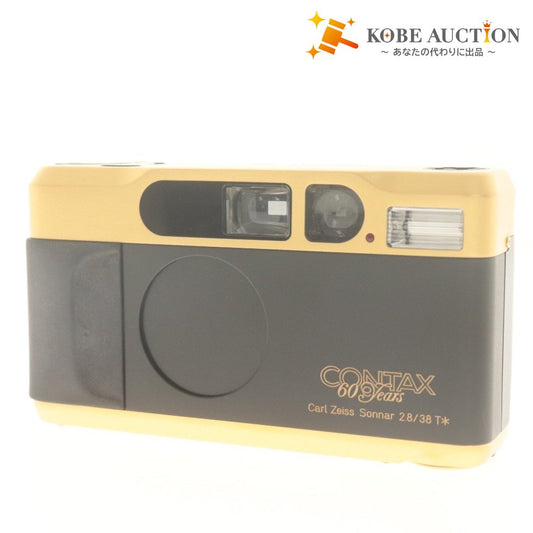■ CONTAX T2 60 Years Limited Edition A1675 ゴールド 2.8/38 T＊ フィルムカメラ 60周年記念 限定品モデル 京セラ 付属品付き 未使用