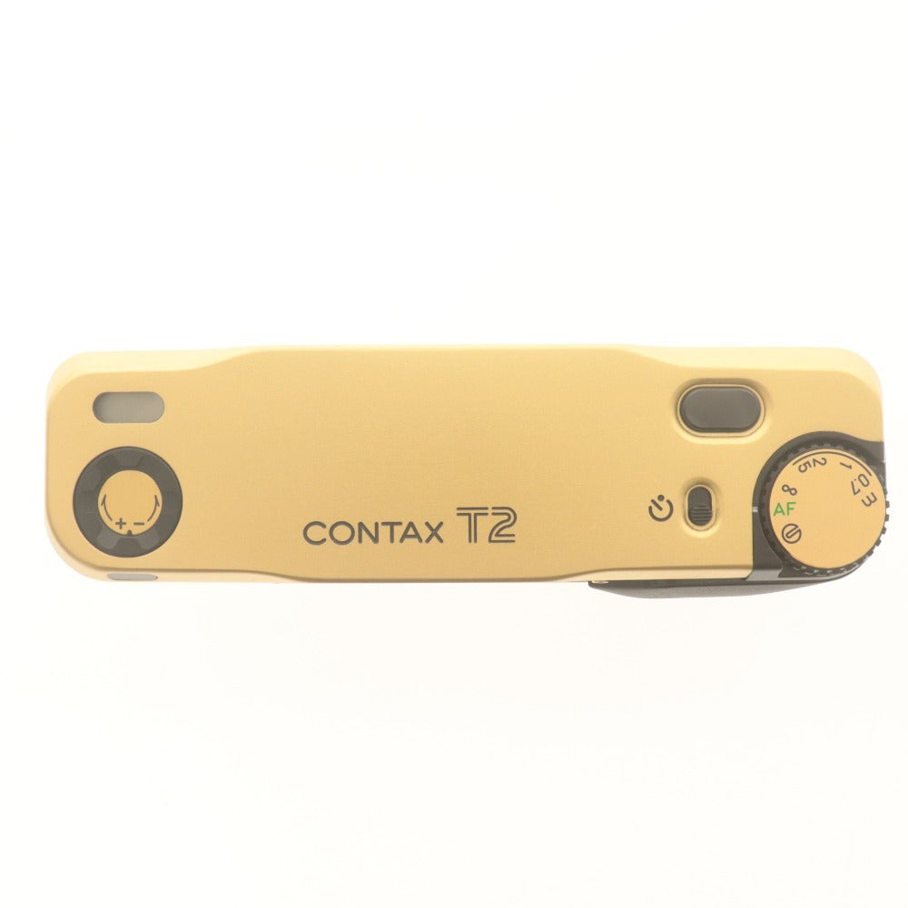 ■ CONTAX T2 60 Years Limited Edition A1675 ゴールド 2.8/38 T＊ フィルムカメラ 60周年記念 限定品モデル 京セラ 付属品付き 未使用