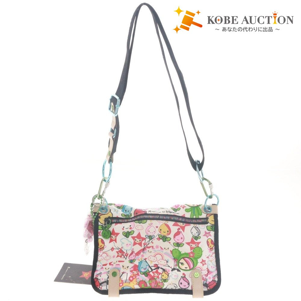 ■ LESPORTSAC レスポートサック ショルダーバッグ 鞄 ファスナー ポケット カラフル金具 メンズ レディース マルチカラー