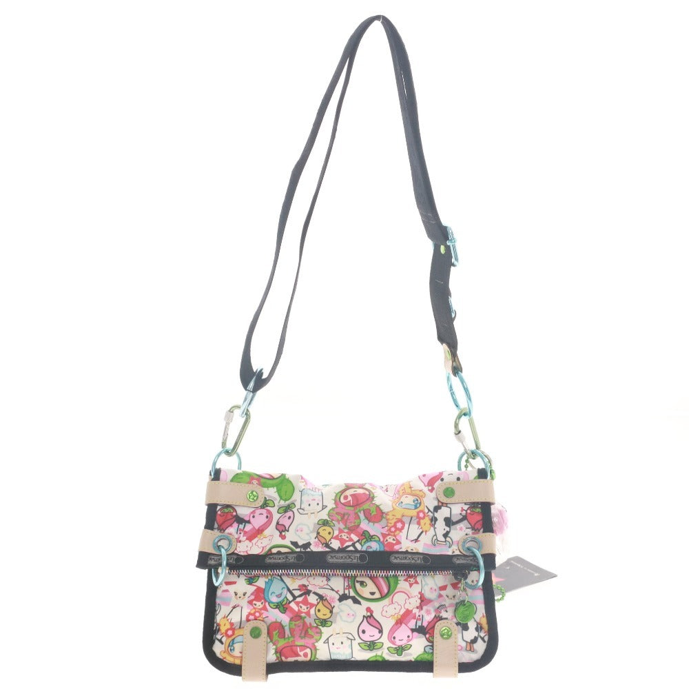 ■ LESPORTSAC レスポートサック ショルダーバッグ 鞄 ファスナー ポケット カラフル金具 メンズ レディース マルチカラー