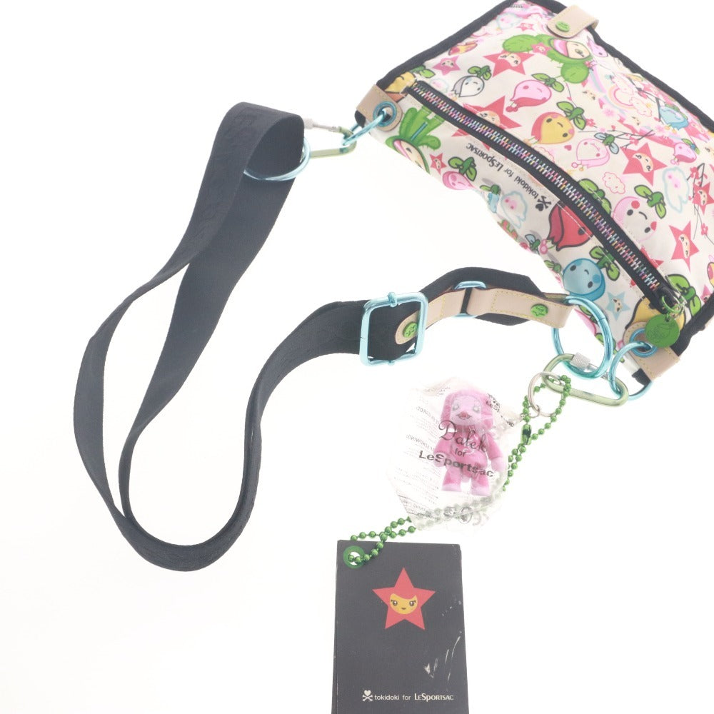 ■ LESPORTSAC レスポートサック ショルダーバッグ 鞄 ファスナー ポケット カラフル金具 メンズ レディース マルチカラー