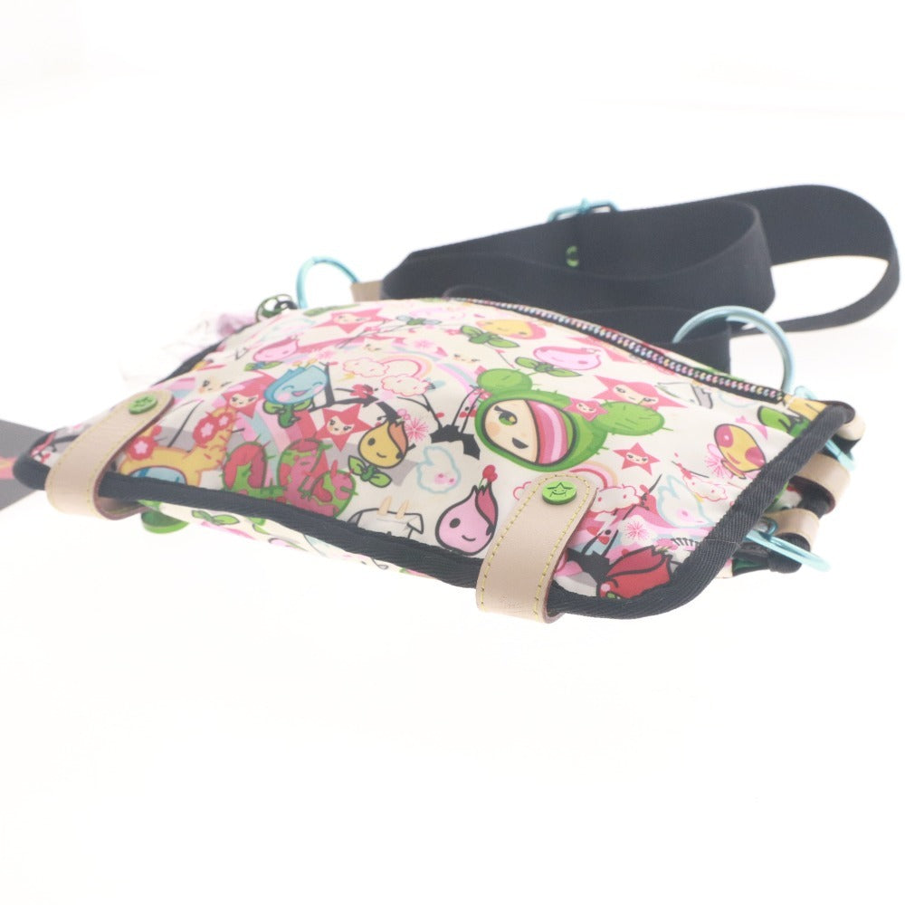 ■ LESPORTSAC レスポートサック ショルダーバッグ 鞄 ファスナー ポケット カラフル金具 メンズ レディース マルチカラー