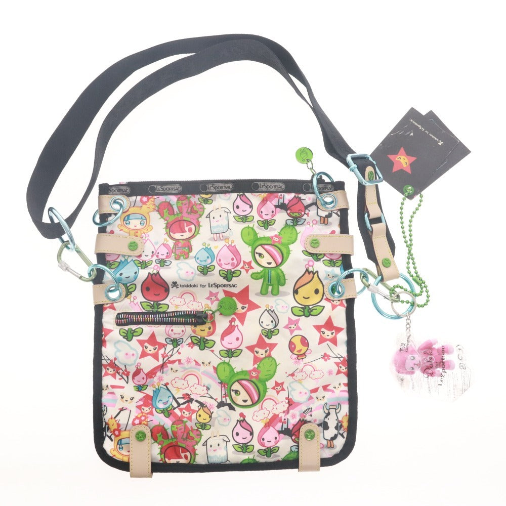 ■ LESPORTSAC レスポートサック ショルダーバッグ 鞄 ファスナー ポケット カラフル金具 メンズ レディース マルチカラー