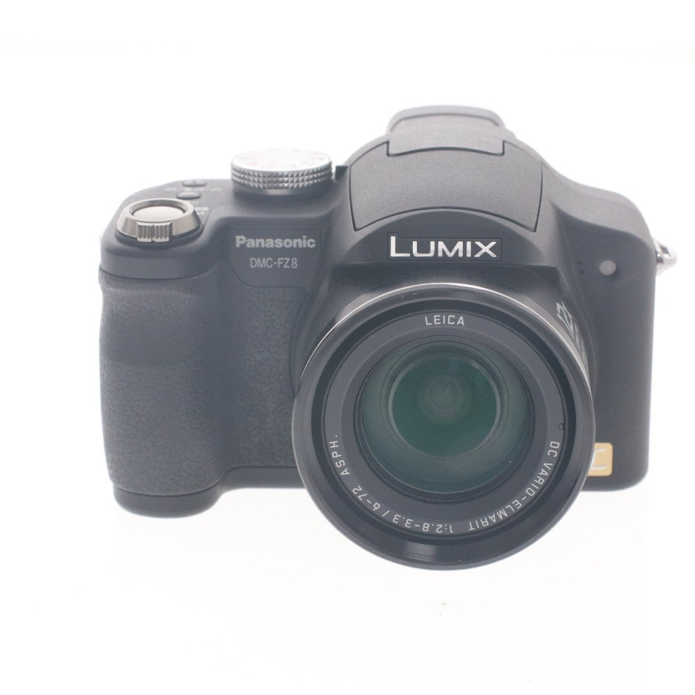 ■ Panasonic パナソニック デジタル カメラ LUMIX DMC-FZ8-K デジカメ レンズ 1:2.8-3.3/6-72 通電確認済み 箱 付属品付き
