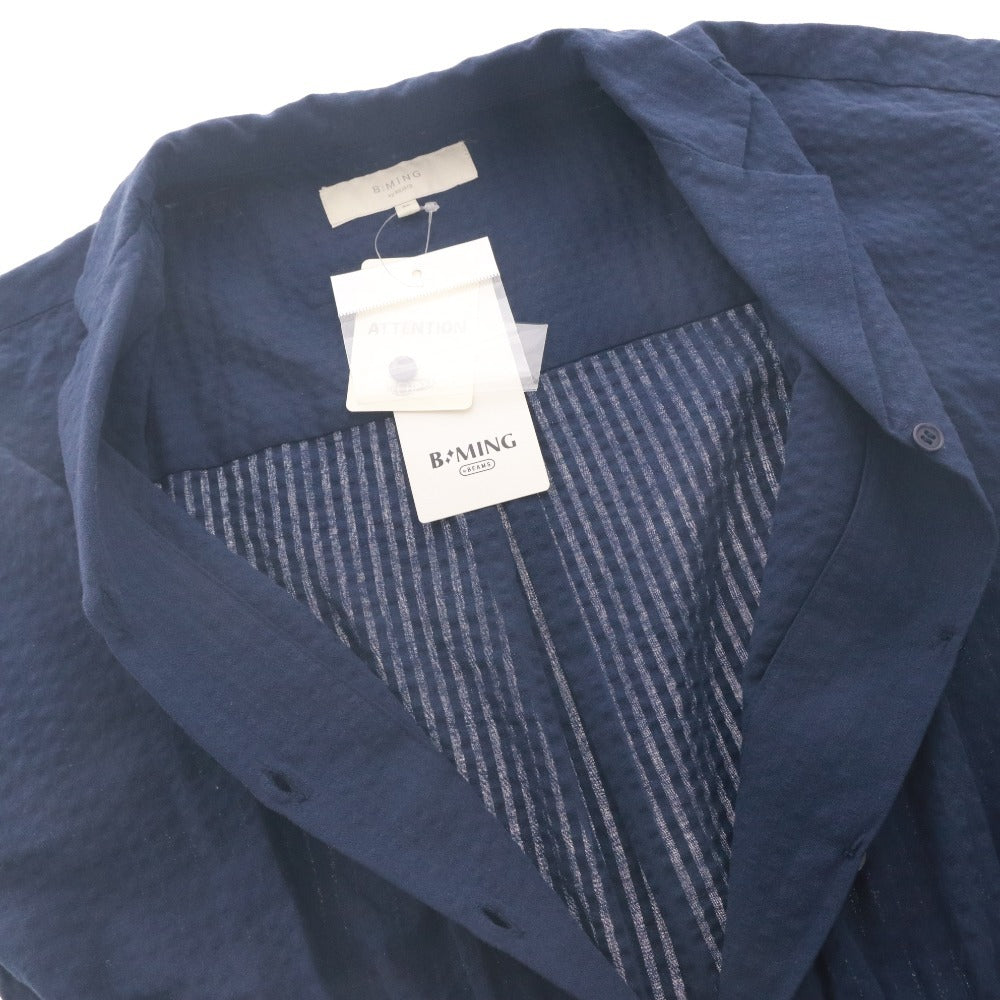 ■ B:MING by BEAMS ビーミングbyビームス ワンピース トップス ボトムス 無地 ボタン レディース M ネイビー タグ付き 未使用