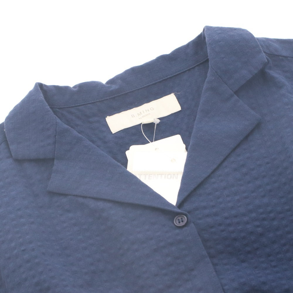 ■ B:MING by BEAMS ビーミングbyビームス ワンピース トップス ボトムス 無地 ボタン レディース M ネイビー タグ付き 未使用