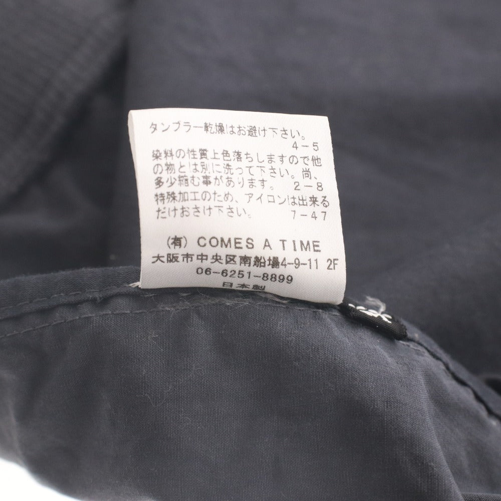■ Silver and Gold シルバーアンドゴールド COMES A TIME ジャケット アウター ファスナー ポケット メンズ M ダークグレー系
