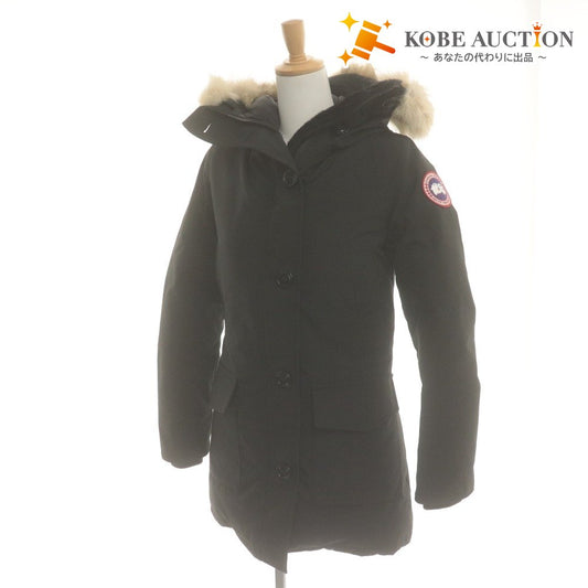 ■ CANADA GOOSE ダウンコート ジャケット長袖 アウター BRONTE PARKA 2603JL フード取外式 レディース S ブラック 黒 タグ付き 未使用