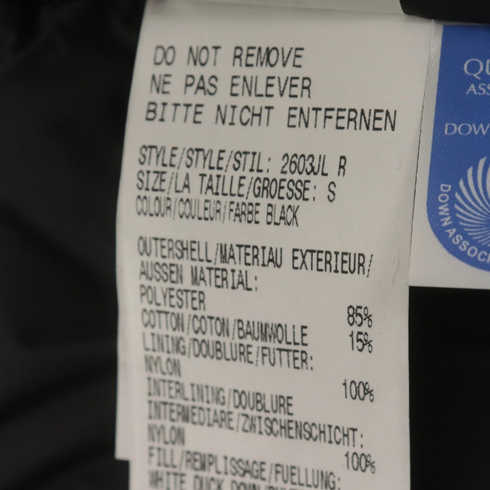 ■ CANADA GOOSE ダウンコート ジャケット長袖 アウター BRONTE PARKA 2603JL フード取外式 レディース S ブラック 黒 タグ付き 未使用