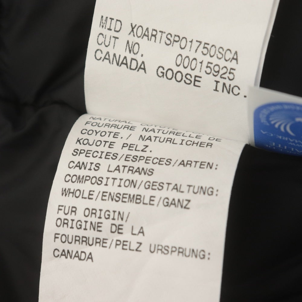 ■ CANADA GOOSE ダウンコート ジャケット長袖 アウター BRONTE PARKA 2603JL フード取外式 レディース S ブラック 黒 タグ付き 未使用