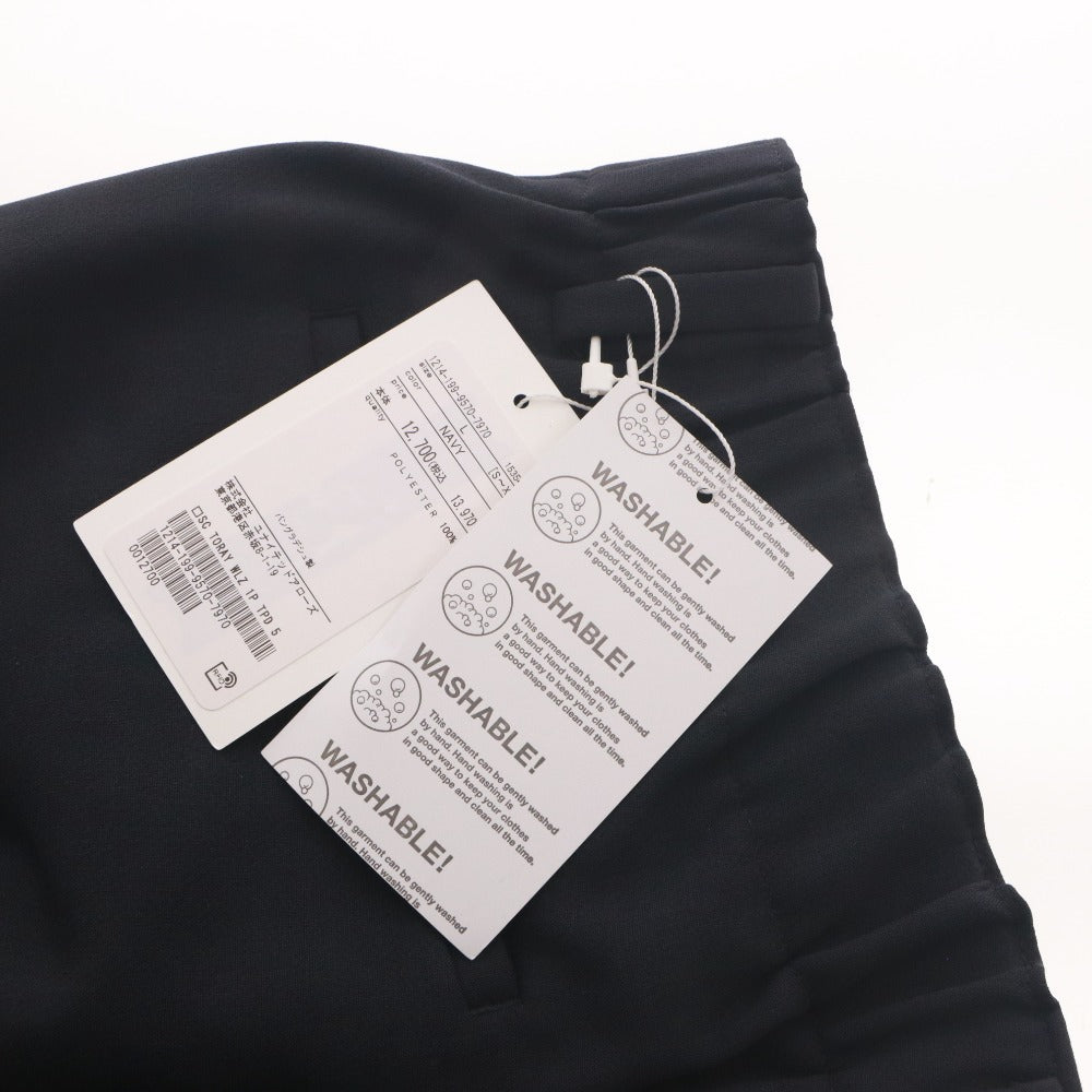 ■ BEAUTY&YOUTH UNITED ARROWS イージーパンツ ボトムス TORAY WLZ 1プリーツ テーパード セット対応 メンズ L ネイビー タグ付き 未使用