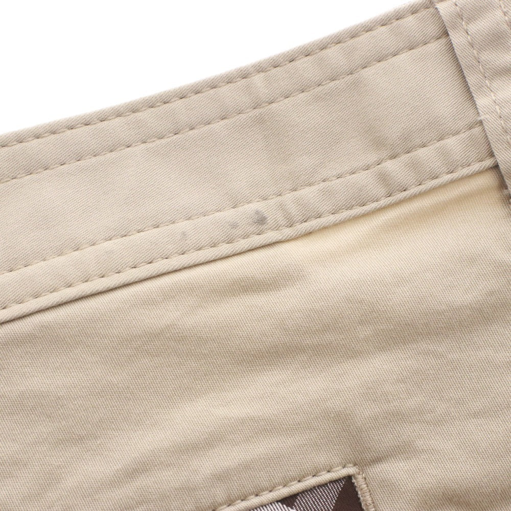 ■ BURBERRY BLACK LABEL カーゴハーフパンツ ショート丈 ボトムス 多ポケット 内ノバチェック 三陽商会 メンズ 82(L相当) ライトベージュ